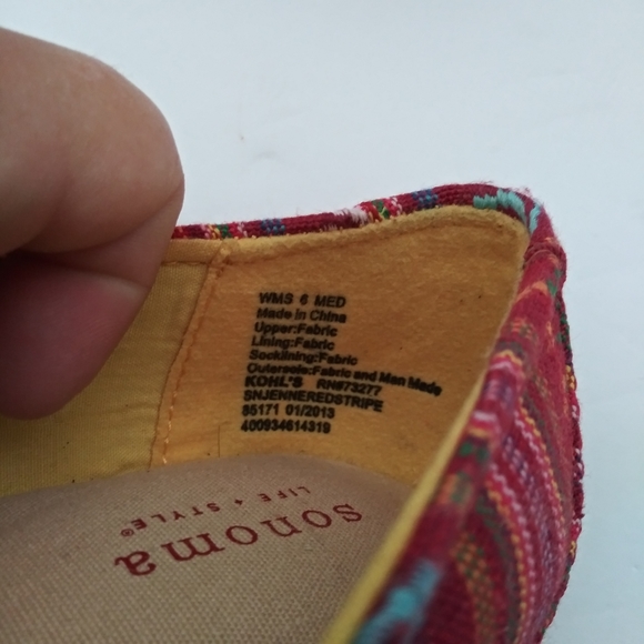 Somoma Aztec print peep toe wedges - Picture 14 of 15